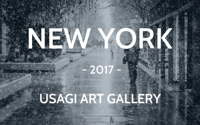 New York 2017 Usagi art gallery black and white